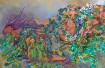 Escenas del paraíso (1988) 97×130 cm Acrílico